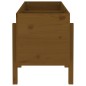 vidaXL Fioriera Rialzata da Giardino Ambra 121x50x57 cm Massello Pino vidaXL Fioriera Rialzata da Giardino Ambra 121x50x57 cm Massello Pino