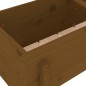 vidaXL Fioriera Rialzata da Giardino Ambra 121x50x57 cm Massello Pino vidaXL Fioriera Rialzata da Giardino Ambra 121x50x57 cm Massello Pino