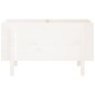 vidaXL Fioriera Rialzata da Giardino Bianca 101x50x57 cm Massello Pino