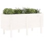 vidaXL Fioriera Rialzata da Giardino Bianca 121x50x57 cm Massello Pino vidaXL Fioriera Rialzata da Giardino Bianca 121x50x57 cm Massello Pino