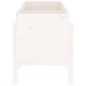 vidaXL Fioriera Rialzata da Giardino Bianca 121x50x57 cm Massello Pino vidaXL Fioriera Rialzata da Giardino Bianca 121x50x57 cm Massello Pino