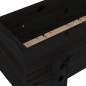 vidaXL Fioriera da Giardino Nera 62x30x38 cm Legno Massello di Pino vidaXL Fioriera da Giardino Nera 62x30x38 cm Legno Massello di Pino