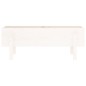 vidaXL Fioriera Rialzata da Giardino Bianca 101x30x38 cm Massello Pino vidaXL Fioriera Rialzata da Giardino Bianca 101x30x38 cm Massello Pino