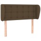 vidaXL Testiera ad Orecchio Marrone Scuro 83x23x78/88 cm in Tessuto vidaXL Testiera ad Orecchio Marrone Scuro 83x23x78/88 cm in Tessuto