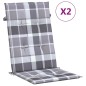 vidaXL Sedie da Giardino Reclinabili con Cuscini 2 pz in Legno di Teak vidaXL Sedie da Giardino Reclinabili con Cuscini 2 pz in Legno di Teak
