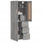 vidaXL Credenza Grigio Sonoma 69,5x34x180 cm in Legno Multistrato vidaXL Credenza Grigio Sonoma 69,5x34x180 cm in Legno Multistrato
