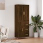 vidaXL Credenza Rovere Marrone 69,5x34x180 cm in Legno Multistrato vidaXL Credenza Rovere Marrone 69,5x34x180 cm in Legno Multistrato