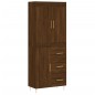 vidaXL Credenza Rovere Marrone 69,5x34x180 cm in Legno Multistrato vidaXL Credenza Rovere Marrone 69,5x34x180 cm in Legno Multistrato