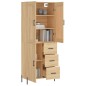vidaXL Credenza Rovere Sonoma 69,5x34x180 cm in Legno Multistrato vidaXL Credenza Rovere Sonoma 69,5x34x180 cm in Legno Multistrato