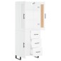 vidaXL Credenza Bianca 69,5x34x180 cm in Legno Multistrato vidaXL Credenza Bianca 69,5x34x180 cm in Legno Multistrato