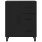 vidaXL Credenza Nera 69,5x34x180 cm in Legno Multistrato vidaXL Credenza Nera 69,5x34x180 cm in Legno Multistrato