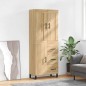 vidaXL Credenza Rovere Sonoma 69,5x34x180 cm in Legno Multistrato vidaXL Credenza Rovere Sonoma 69,5x34x180 cm in Legno Multistrato