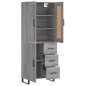 vidaXL Credenza Grigio Sonoma 69,5x34x180 cm in Legno Multistrato vidaXL Credenza Grigio Sonoma 69,5x34x180 cm in Legno Multistrato