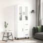 vidaXL Credenza Bianca 69,5x34x180 cm in Legno Multistrato vidaXL Credenza Bianca 69,5x34x180 cm in Legno Multistrato