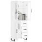 vidaXL Credenza Bianca 69,5x34x180 cm in Legno Multistrato vidaXL Credenza Bianca 69,5x34x180 cm in Legno Multistrato