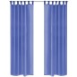 2 Pz Tende in Voile 140x245 cm Blu Reale 2 Pz Tende in Voile 140x245 cm Blu Reale