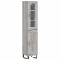 vidaXL Credenza Grigio Sonoma 34,5x34x180 cm in Legno Multistrato vidaXL Credenza Grigio Sonoma 34,5x34x180 cm in Legno Multistrato