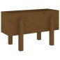 vidaXL Fioriera da Giardino Miele 62x30x38 cm Legno Massello di Pino vidaXL Fioriera da Giardino Miele 62x30x38 cm Legno Massello di Pino