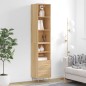 vidaXL Credenza Rovere Sonoma 34,5x34x180 cm in Legno Multistrato vidaXL Credenza Rovere Sonoma 34,5x34x180 cm in Legno Multistrato