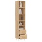vidaXL Credenza Rovere Sonoma 34,5x34x180 cm in Legno Multistrato vidaXL Credenza Rovere Sonoma 34,5x34x180 cm in Legno Multistrato