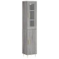 vidaXL Credenza Grigio Sonoma 34,5x34x180 cm in Legno Multistrato vidaXL Credenza Grigio Sonoma 34,5x34x180 cm in Legno Multistrato