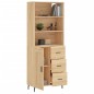 vidaXL Credenza Rovere Sonoma 69,5x34x180 cm in Legno Multistrato vidaXL Credenza Rovere Sonoma 69,5x34x180 cm in Legno Multistrato