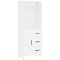vidaXL Credenza Bianca 69,5x34x180 cm in Legno Multistrato vidaXL Credenza Bianca 69,5x34x180 cm in Legno Multistrato