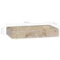 Lavandino Crema 38x24x6,5 cm in Marmo