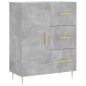 vidaXL Credenza Grigio Cemento 69,5x34x180 cm in Legno Multistrato vidaXL Credenza Grigio Cemento 69,5x34x180 cm in Legno Multistrato