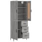 vidaXL Credenza Grigio Sonoma 69,5x34x180 cm in Legno Multistrato vidaXL Credenza Grigio Sonoma 69,5x34x180 cm in Legno Multistrato