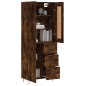 vidaXL Credenza Rovere Fumo 69,5x34x180 cm in Legno Multistrato vidaXL Credenza Rovere Fumo 69,5x34x180 cm in Legno Multistrato