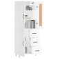vidaXL Credenza Bianco Lucido 69,5x34x180 cm in Legno Multistrato vidaXL Credenza Bianco Lucido 69,5x34x180 cm in Legno Multistrato