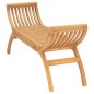 vidaXL Panchina da Giardino 120 cm in Legno Massello di Teak
