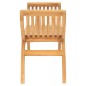 vidaXL Panchina da Giardino 120 cm in Legno Massello di Teak