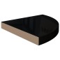 vidaXL Scaffali Angolari a Parete 2 pz Nero Lucido 35x35x3,8 cm MDF vidaXL Scaffali Angolari a Parete 2 pz Nero Lucido 35x35x3,8 cm MDF