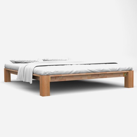 vidaXL Giroletto in Legno Massello di Rovere 160x200 cm