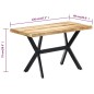 vidaXL Tavolo da Pranzo 120x60x75 cm in Legno Massello di Mango vidaXL Tavolo da Pranzo 120x60x75 cm in Legno Massello di Mango