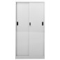 vidaXL Armadio con Anta Scorrevole Grigio Chiaro 90x40x180 cm Acciaio vidaXL Armadio con Anta Scorrevole Grigio Chiaro 90x40x180 cm Acciaio