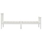 vidaXL Giroletto Bianco in Legno Massello di Pino 90x200 cm vidaXL Giroletto Bianco in Legno Massello di Pino 90x200 cm