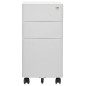 vidaXL Schedario Mobile Grigio Chiaro 30x45x59 cm in Acciaio vidaXL Schedario Mobile Grigio Chiaro 30x45x59 cm in Acciaio