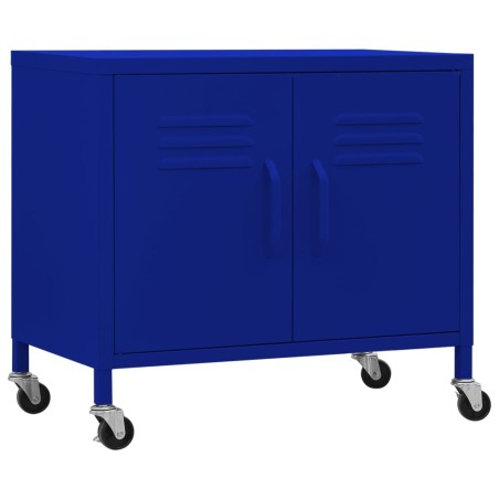 vidaXL Armadietto Blu Marino 60x35x56 cm in Acciaio