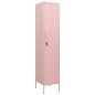vidaXL Armadio Rosa 35x46x180 cm in Acciaio