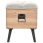 vidaXL Cassapanca 110 cm in Legno Massello di Abete