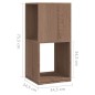 vidaXL Armadietto Girevole Rovere Sonoma 34,5x34,5x75,5 cm Truciolato vidaXL Armadietto Girevole Rovere Sonoma 34,5x34,5x75,5 cm Truciolato