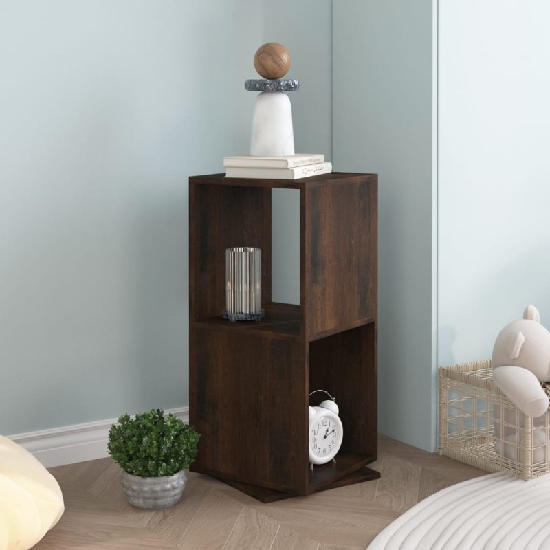 vidaXL Armadietto Girevole Rovere Fumo 34,5x34,5x75,5 cm Truciolato vidaXL Armadietto Girevole Rovere Fumo 34,5x34,5x75,5 cm Truciolato