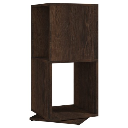 vidaXL Armadietto Girevole Rovere Fumo 34,5x34,5x75,5 cm Truciolato