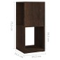 vidaXL Armadietto Girevole Rovere Fumo 34,5x34,5x75,5 cm Truciolato vidaXL Armadietto Girevole Rovere Fumo 34,5x34,5x75,5 cm Truciolato
