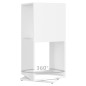 vidaXL Armadietto Girevole Bianco 34,5x34,5x75,5 cm in Truciolato vidaXL Armadietto Girevole Bianco 34,5x34,5x75,5 cm in Truciolato