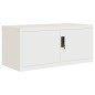 vidaXL Armadio Classificatore Bianco 90x40x40 cm in Acciaio
