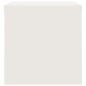 vidaXL Armadio Classificatore Bianco 90x40x40 cm in Acciaio